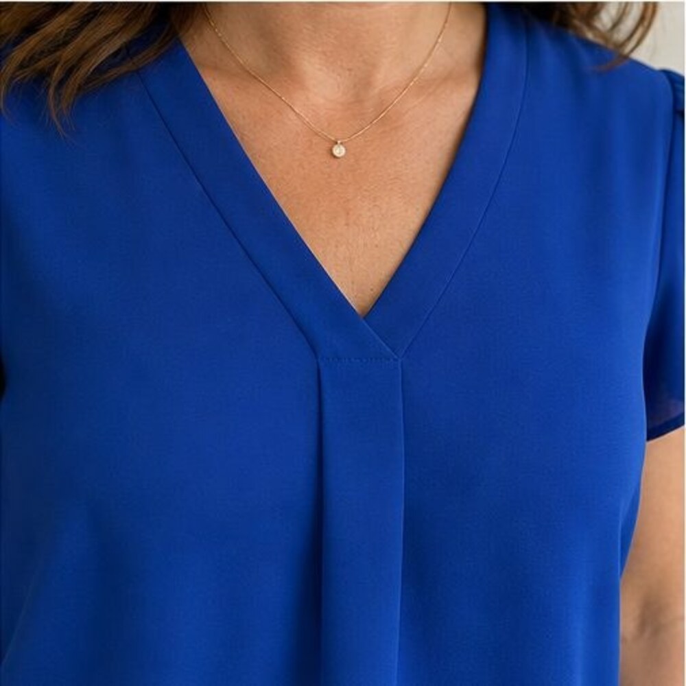 Cream Ruffle Blouse - Picture 5 of 6